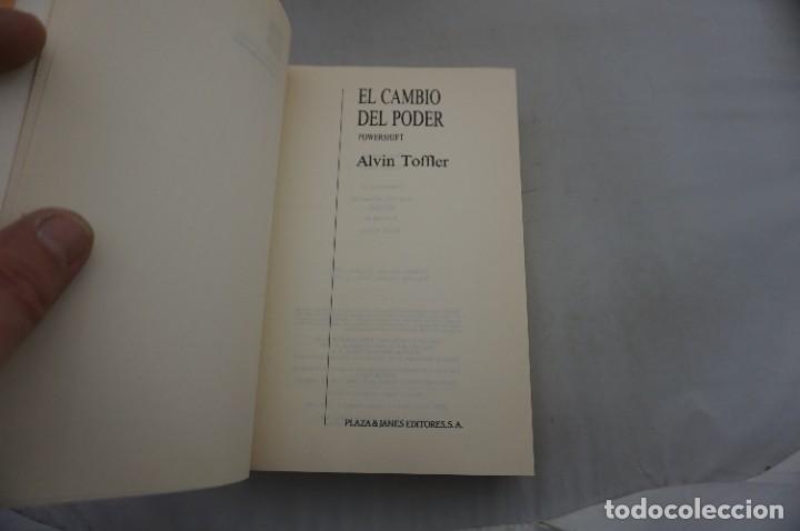 Libros: 10G/ EL CAMBIO DEL PODER - ALVIN TOFFLER / PLAZA JANES - Foto 3