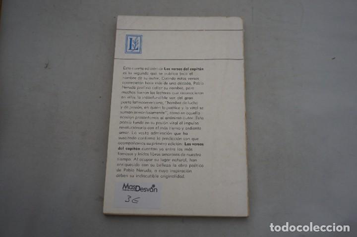 Libros: AR7A/ LOS VERSOS DEL CAPITAN - PABLO NERUDA / EDITORIAL LOSADA - Foto 6