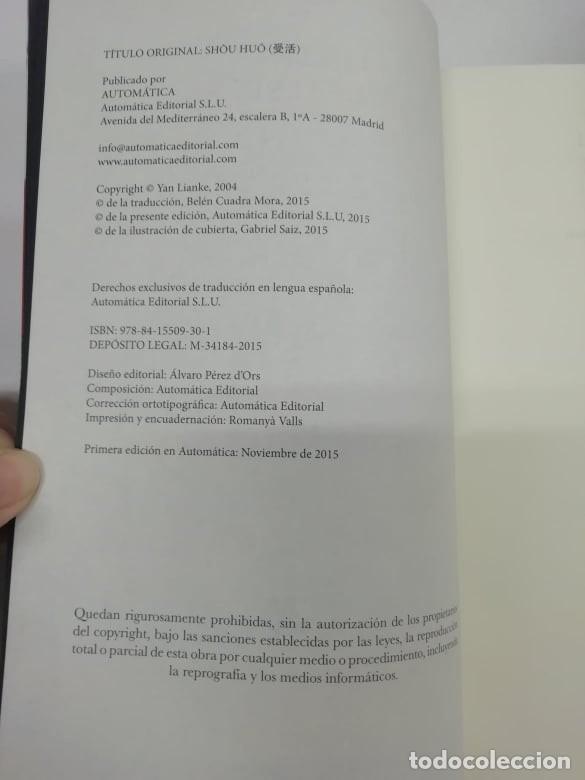 Libros: Los besos de Lenin. Ya Lianke. Autom&aacute;tica Editorial 2015 - Foto 2