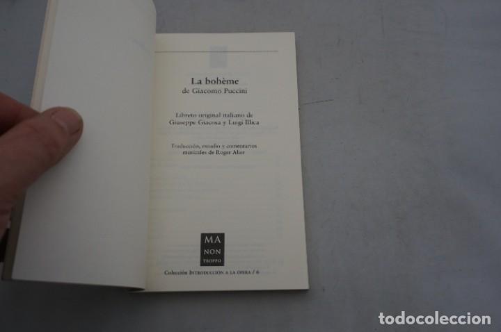 Libros: AR7B1/ LA BOHEME DE GIACOMO PUCCINI / MA NON TROPPO - Foto 3