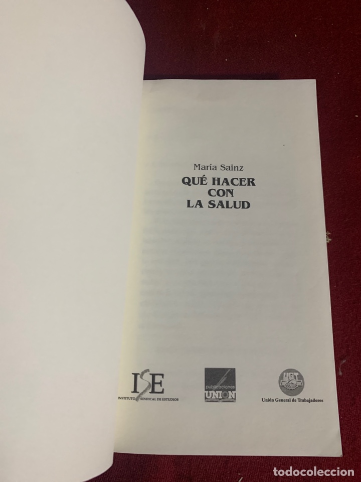 Libros: Qu&eacute; hacer con la salud. Mar&iacute;a Sainz. - Foto 3