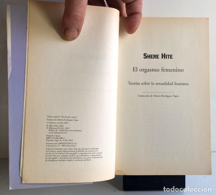 Libros: EL ORGASMO FEMENINO. Shere Hite - Foto 4