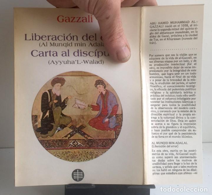 Libros: LIBERACI&Oacute;N DEL ERROR / CARTA AL DISC&Iacute;PULO. Gazzali - Foto 3