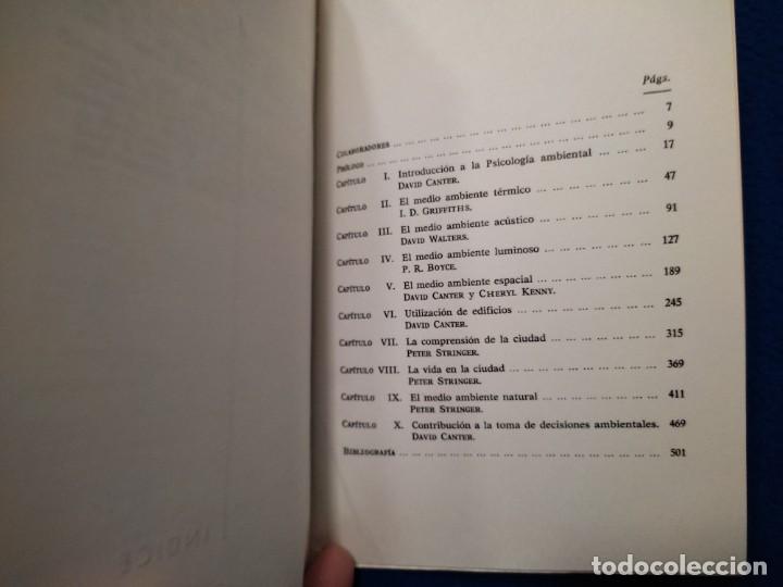 Libros: Interacci&oacute;n Ambiental David Canter y Peter Stringer Madrid 1978 - Foto 6