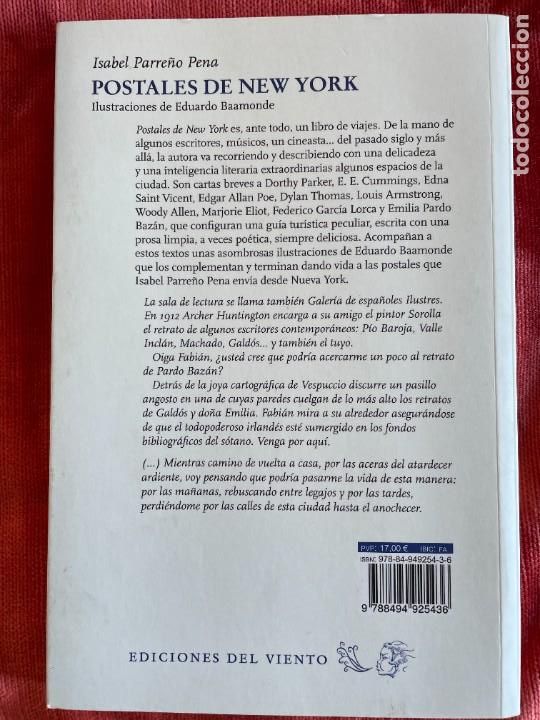 Libros: NUEVA YORK: POSTALES. ISABEL PARRE&Ntilde;O. 2019 - Foto 7