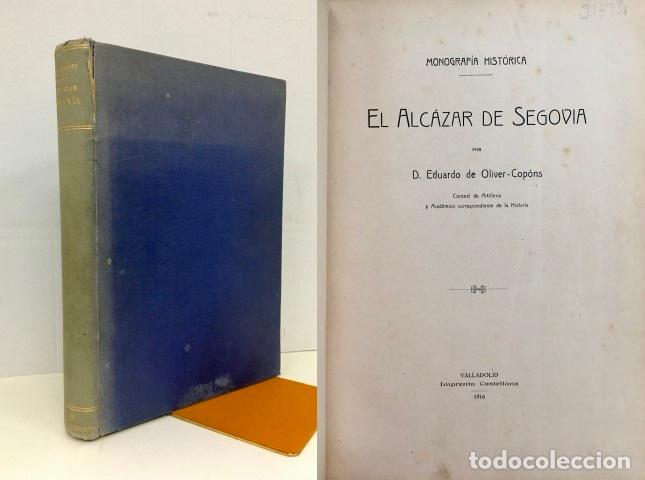 Libros: EL ALC&Aacute;ZAR DE SEGOVIA - OLIVER-COP&Oacute;NS, Eduardo de - Foto 1