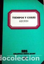 Libros: TIEMPOS Y COSAS - AZORIN - Foto 1