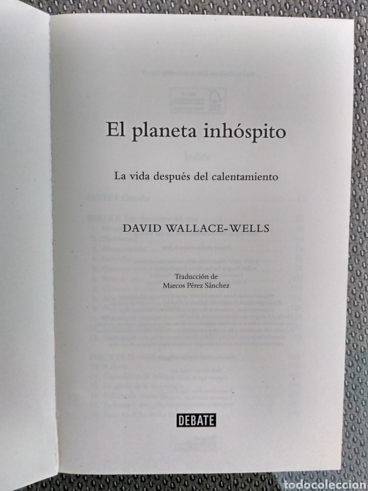 Libros: El planeta inh&oacute;spito / David Wallace Wells - Foto 2