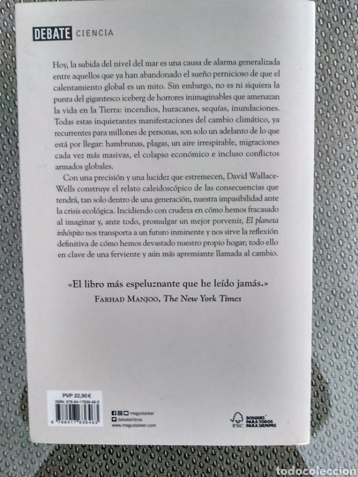 Libros: El planeta inh&oacute;spito / David Wallace Wells - Foto 3