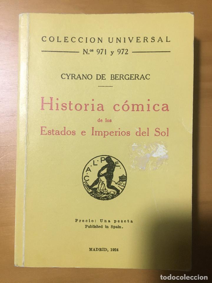 Libros: HISTORIA COMICA DE LOS ESTADOS E IMPERIOS DEL SOL - CYRANO DE BERGERAC - Foto 1