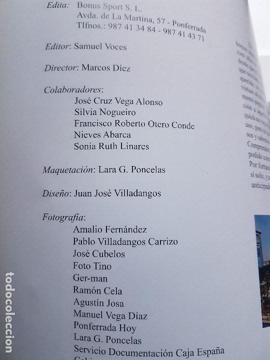 Libros: PONFERRADA - (1908 -2008) . CIEN A&Ntilde;OS - Foto 4