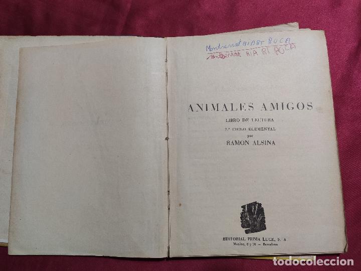 Libros: ANIMALES AMIGOS. RAM&Oacute;N ALSINA. EDITORIAL PRIMA LUCE.1962 - Foto 4
