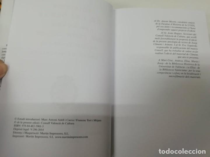 Libros: Josep Climent i Avinent: antolog&iacute;a de textos. Facs&iacute;mil 2014 - Foto 3