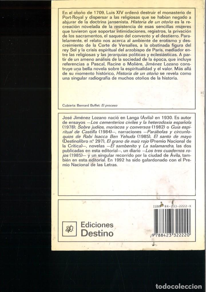 Libros: HISTORIA DE UN OTO&Ntilde;O. Jos&eacute; Jim&eacute;nez Lozano - Foto 2