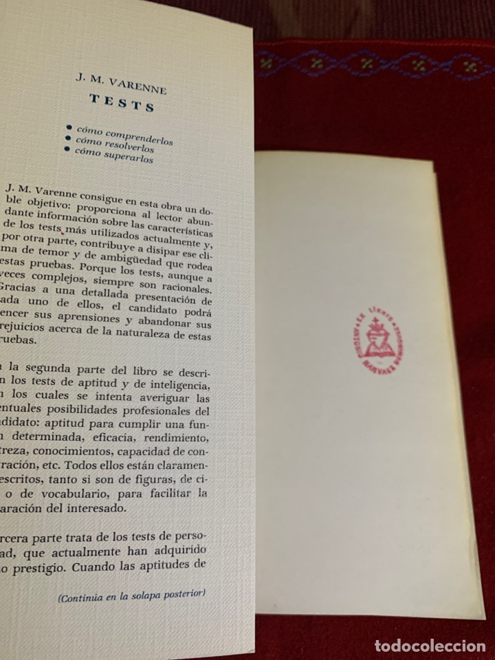 Libros: Test. C&oacute;mo entenderlos, c&oacute;mo resolverlos, c&oacute;mo superarlos. Jean-Michel Varenne. - Foto 3