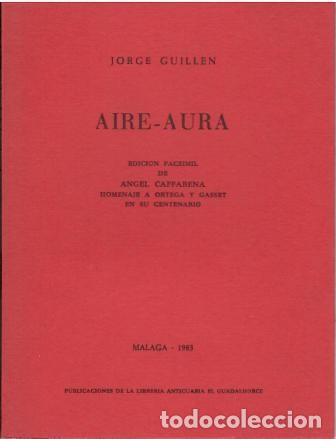 Libros: Aire-aura. - Jorge Guill&eacute;n. - Foto 1