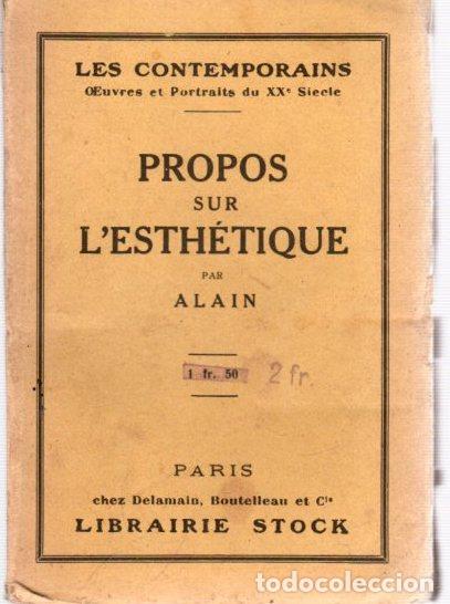 Libros: Propos sur LEsth&eacute;tique - Alain - Foto 1