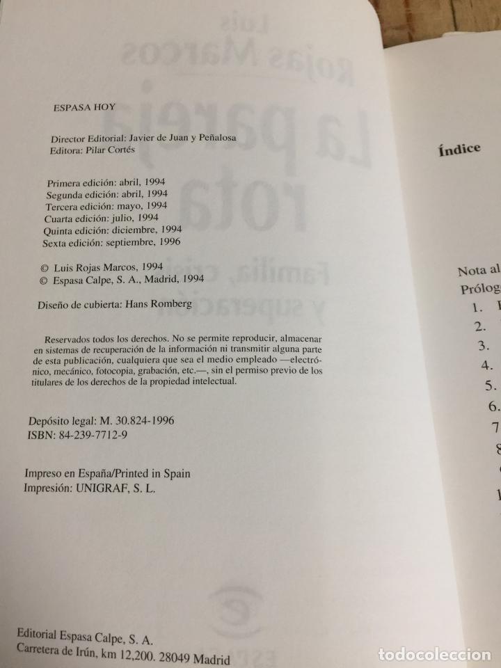 Libros: La pareja rota - Luis Rojas Marcos - Foto 2