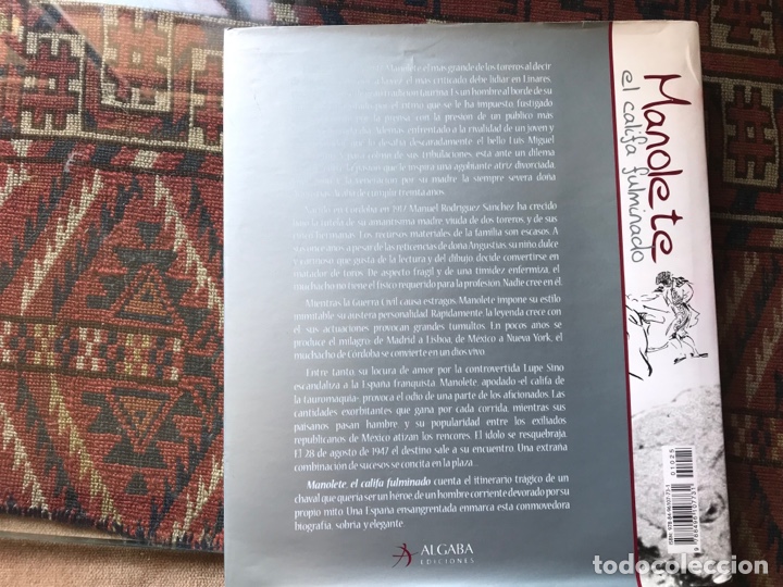 Libros: Manolete el califa fulminado. Anne Plantageneta. Algaba - Foto 3