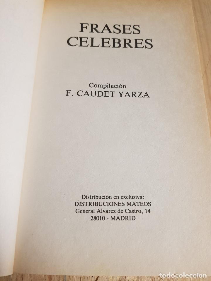 Libros: Frases celebres - F. Caudet Yarza - Foto 5