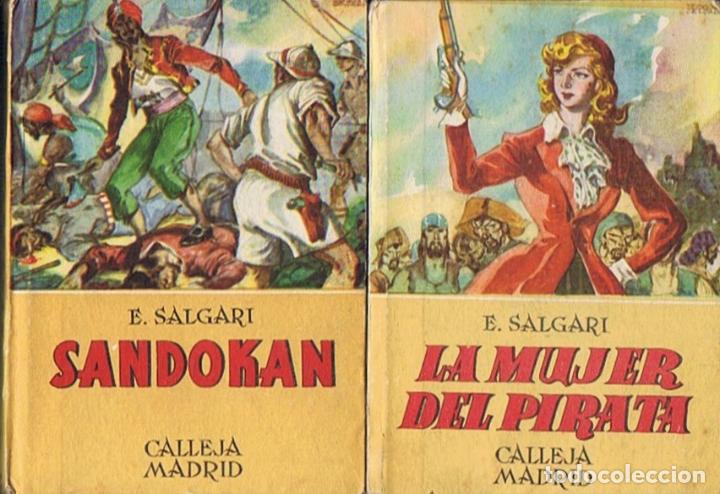 Libros: SANDOKAN * LA MUJER DEL PIRATA. 2 Vols. - Salgari. Emilio, - Foto 1