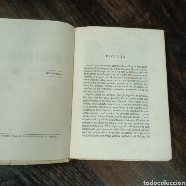 Libros: GIOVANNI PAPINI - EL CREPUSCULO DE LOS FILOSOFOS - Foto 3