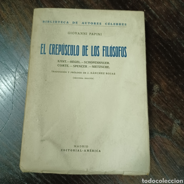 Libros: GIOVANNI PAPINI - EL CREPUSCULO DE LOS FILOSOFOS - Foto 10