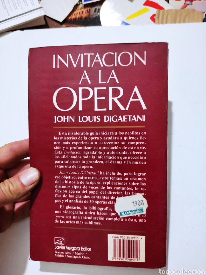 Libros: Libro invitaci&oacute;n a la &oacute;pera John Louis Digaetani - Foto 14