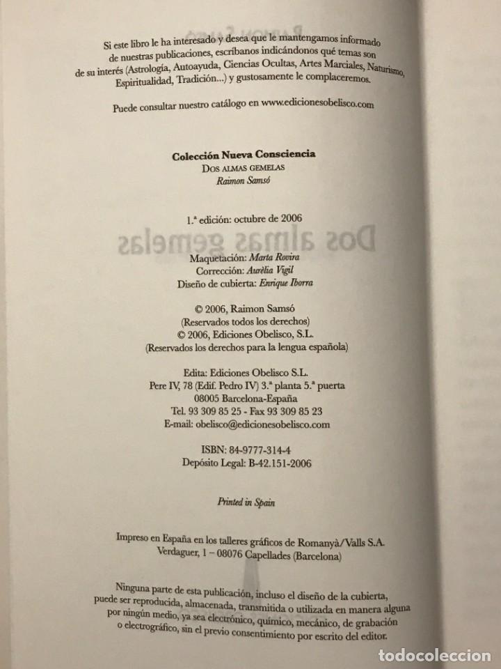 Libros: RAIMON SAMSO - DOS ALMAS GEMELAS - LIBRO - Foto 2