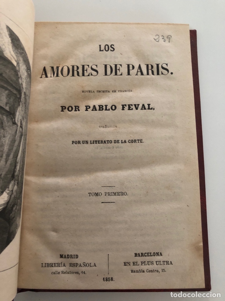 Libros: Los amores de paris pablo feval - Foto 3