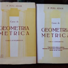 Libros: CURSO DE GEOMETRÍA MÉTRICA TOMOS 1 Y 2. Lote 322586368