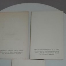 Libros: 3 PUBLICACIONES AY.DE GRANADA 1989-1990.. Lote 322604403