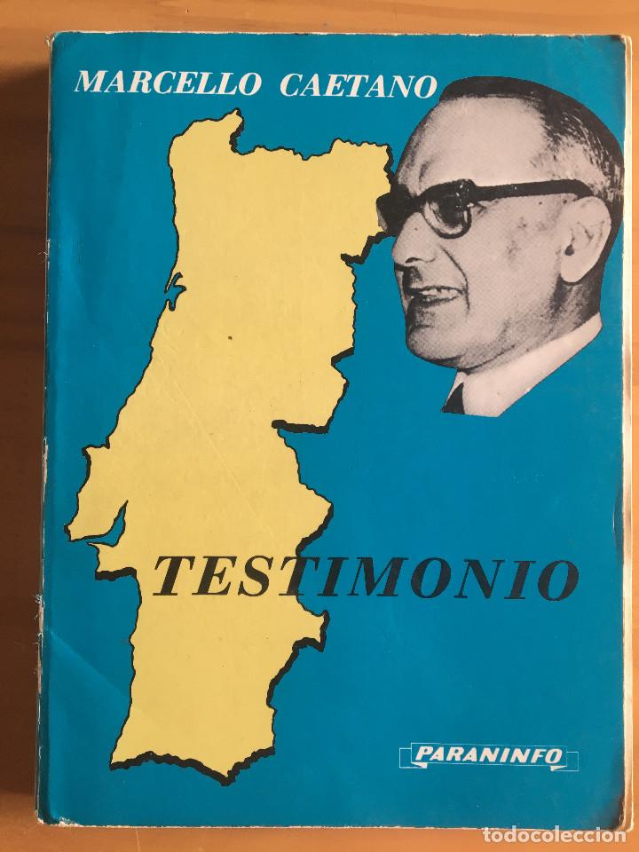 Libros: TESTIMONIO - MARCELLO CAETANO - Foto 1