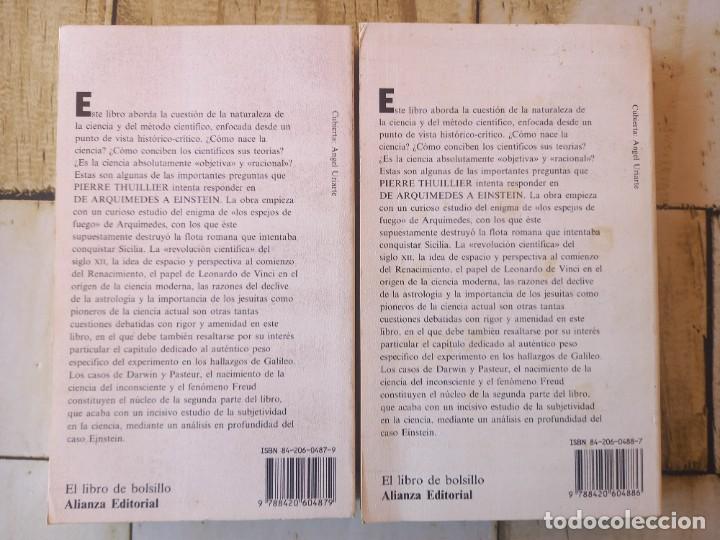 Libros: DE ARQU&Iacute;MEDES A EINSTEIN 1 Y 2 (COMPLETA) - PIERRE THUILLIER - ED. ALIANZA - 1988 - Foto 2