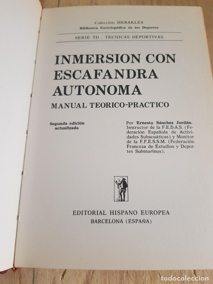 Libros: Inmersi&oacute;n con escafandra autonoma. Manual teorico-pr&aacute;ctico - Foto 2