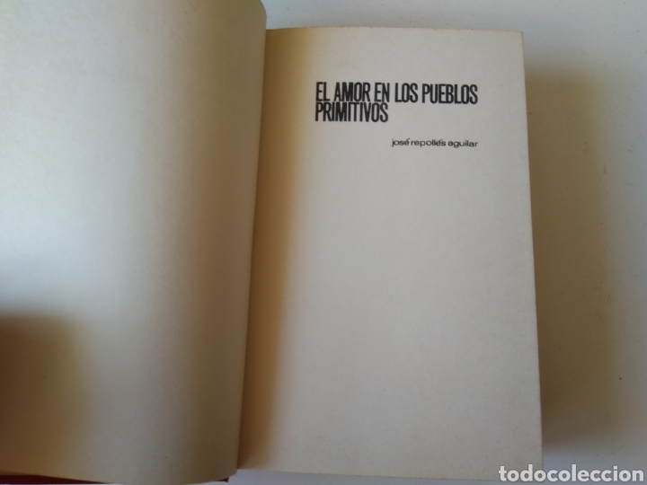 Libros: EL AMOR EN LOS PUEBLOS PRIMITIVOS - Foto 2