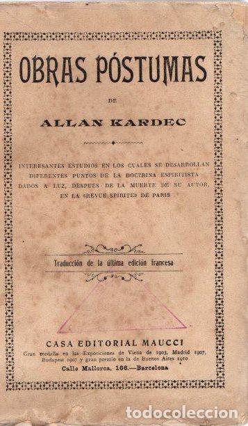 Libros: Obras p&oacute;stumas - Kardec, Allan - Foto 1