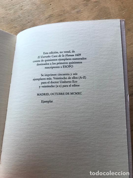 Libros: UMBERTO ECO. EL EXTRA&Ntilde;O CASO DE LA HANAU 1609. - Foto 8