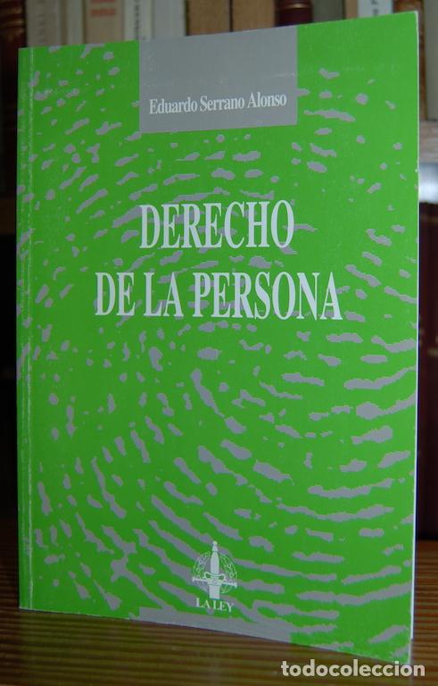 Libros: DERECHO DE LA PERSONA - SERRANO ALONSO, Eduardo - Foto 1