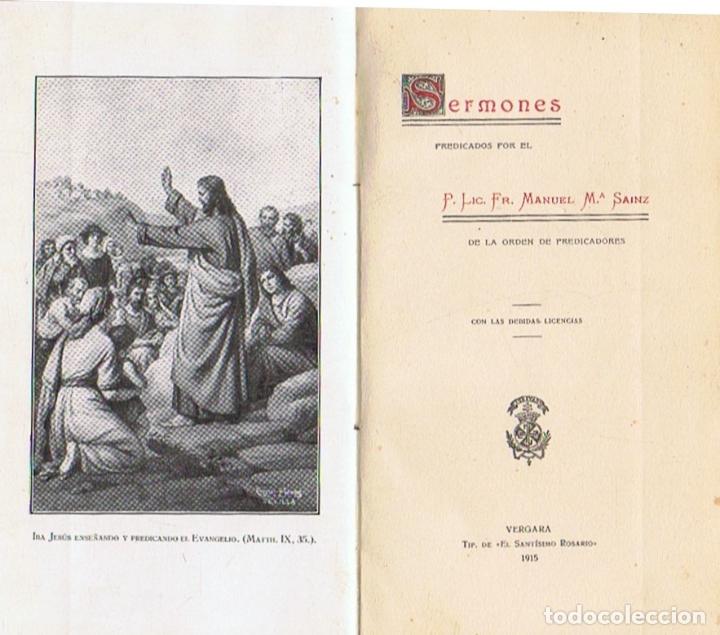 Libros: SERMONES. - S&aacute;inz. Fr. Manuel M.&ordf; - Foto 1