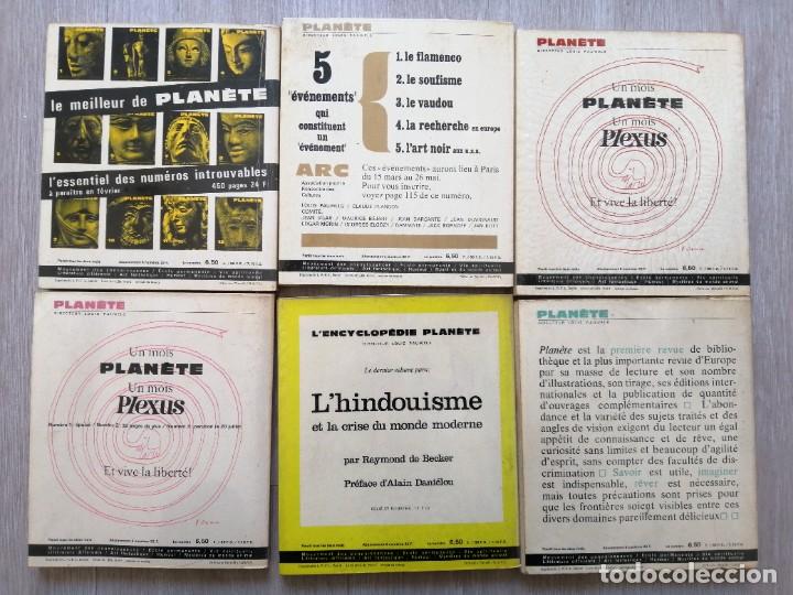 Libros: Lote 6 revues Plan&egrave;te. 1966 compl&egrave;te. Franc&eacute;s - Foto 2