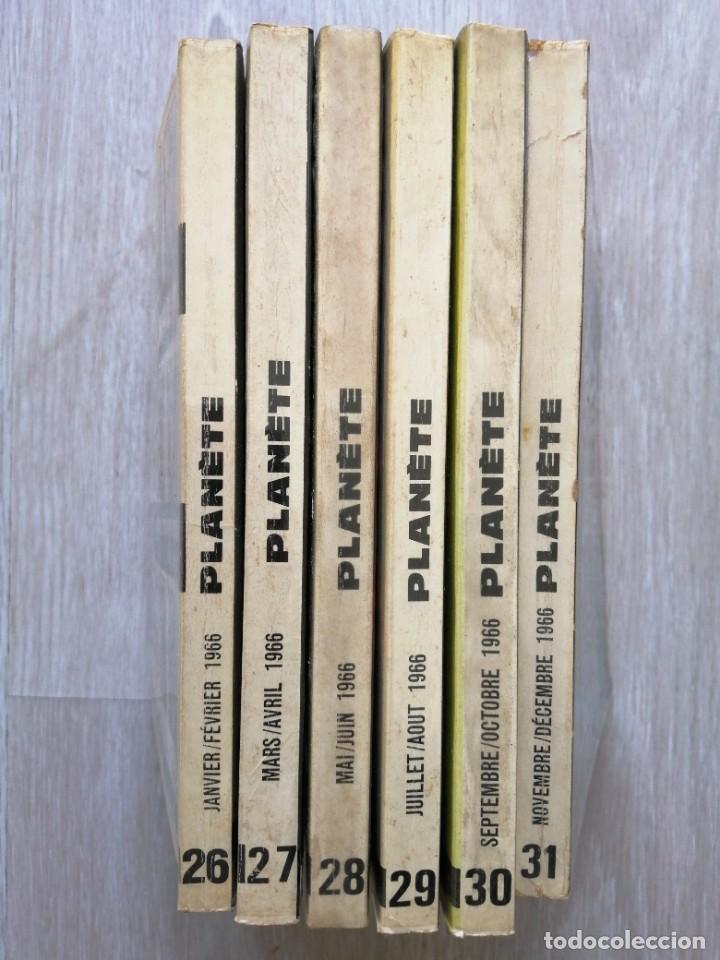 Libros: Lote 6 revues Plan&egrave;te. 1966 compl&egrave;te. Franc&eacute;s - Foto 3