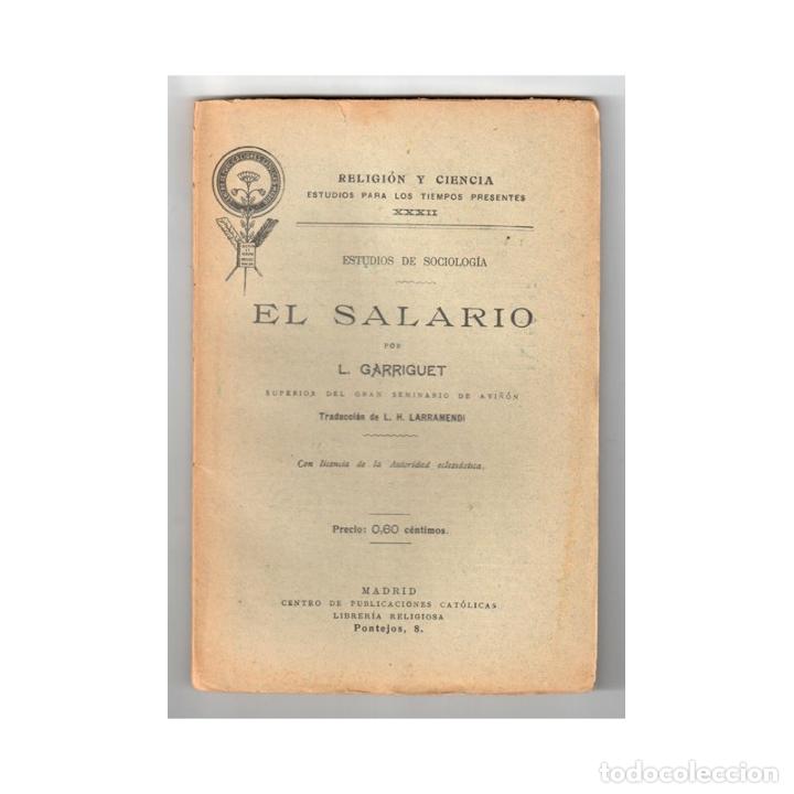 Libros: EL SALARIO - GARRIGUET, L. - Foto 1