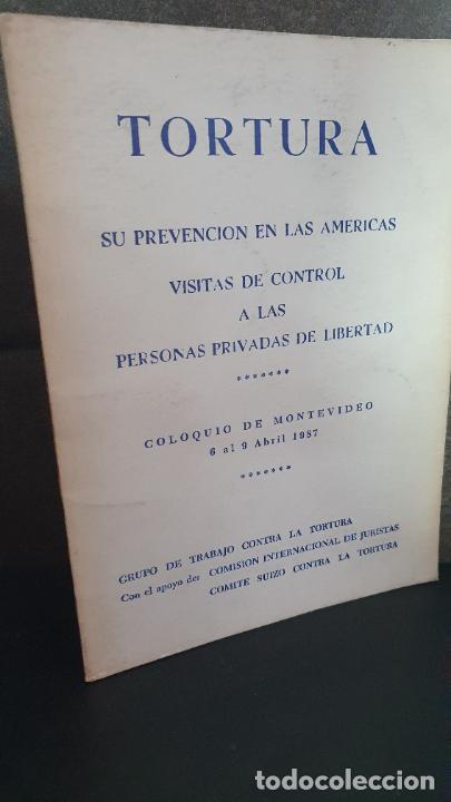 Livres: TORTURA, SU PREVENCION EN LAS AMERICAS, VISITAS DE CONTROL A LAS PERSONAS PRIVADAS DE LIBERTAD