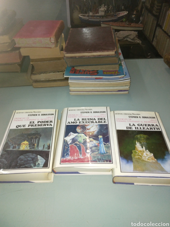 Libros: Stephen R. DONALDSON, Cronicas de Thomas Covenant el incredulo, 3 tomo - Foto 2