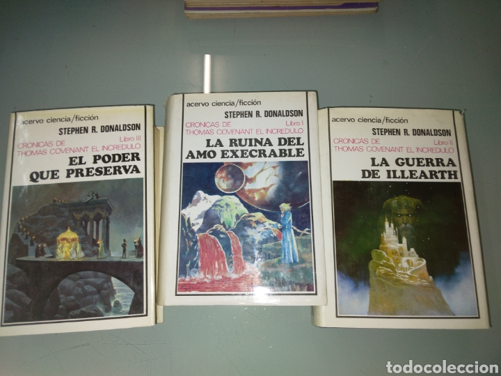 Libros: Stephen R. DONALDSON, Cronicas de Thomas Covenant el incredulo, 3 tomo - Foto 1
