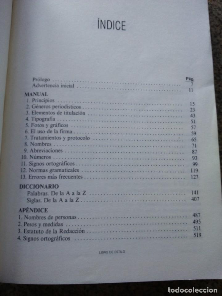 Libros: LIBRO DE ESTILO -- EL PAIS -- EDICIONES EL PAIS 1990 -- - Foto 4