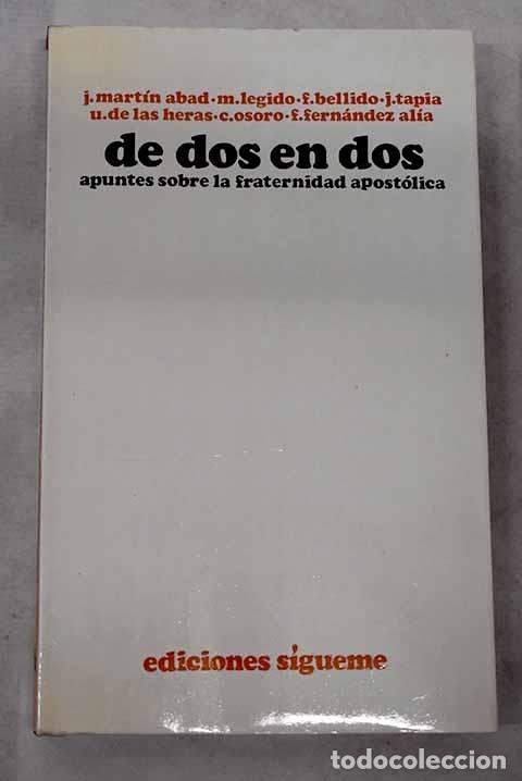 Libros: De dos en dos: apuntes sobre la fraternidad apost&oacute;lica - Foto 1