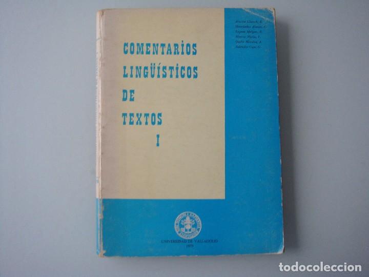 Libros: COMENTARIOS LING&Uuml;&Iacute;STICOS DE TEXTOS I - Foto 1