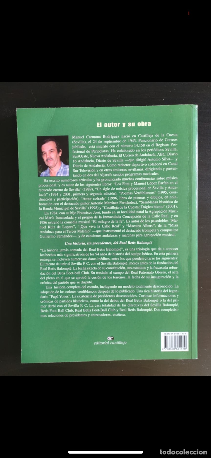 Libros: Libro la historia jamas contada del Betis real balompi&eacute; - Foto 2
